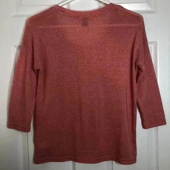 Old Navy Peach Shirt 3/4 Length  Sleeves Size XS - Picture 9 of 16